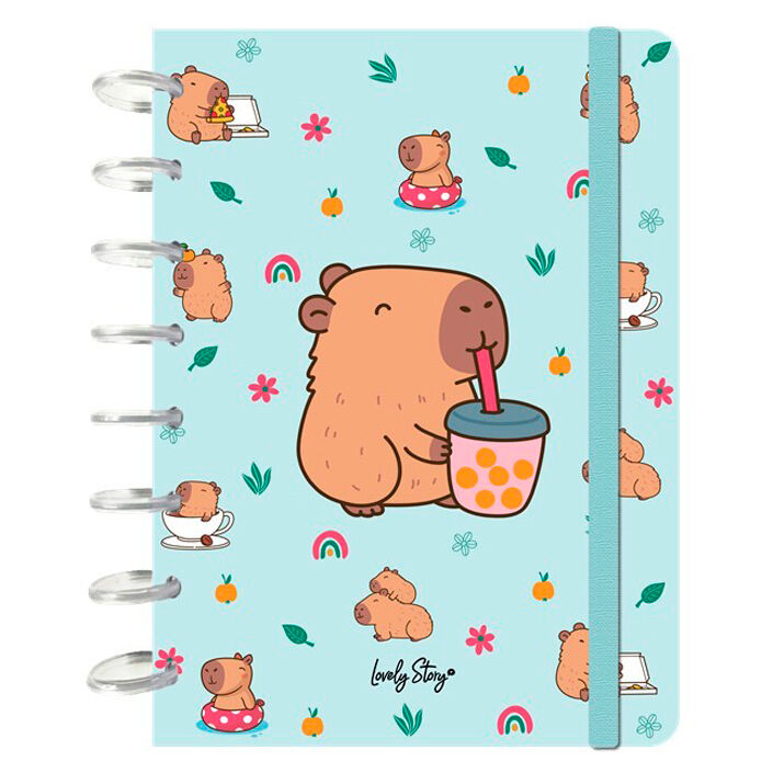 Cuaderno A5 Bubble Tea Capibara LOVELY STORY