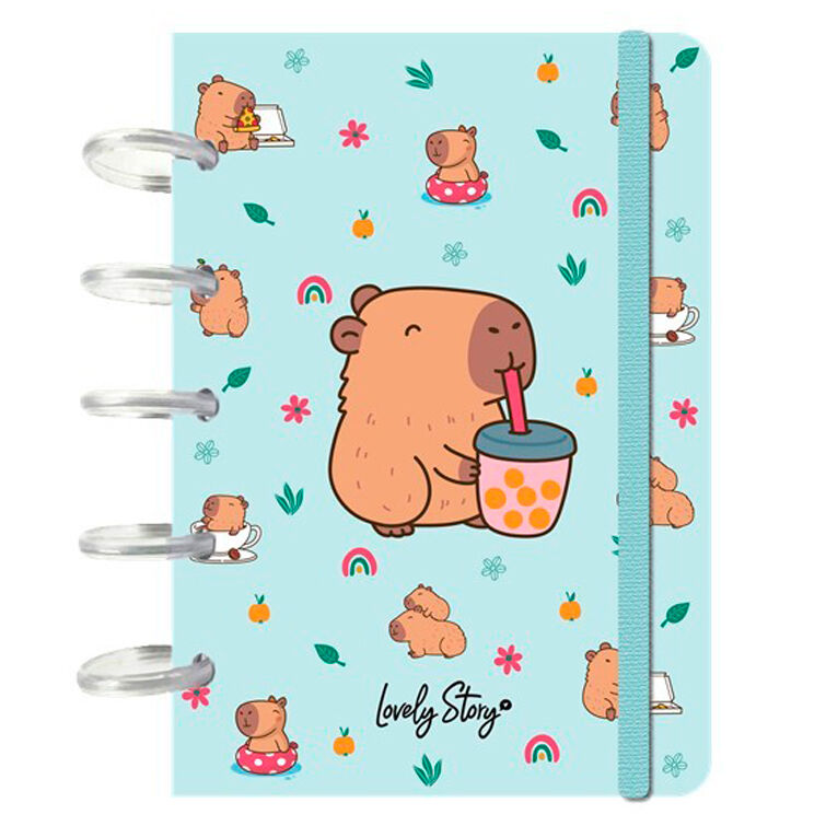 Cuaderno A6 Bubble Tea Capibara LOVELY STORY