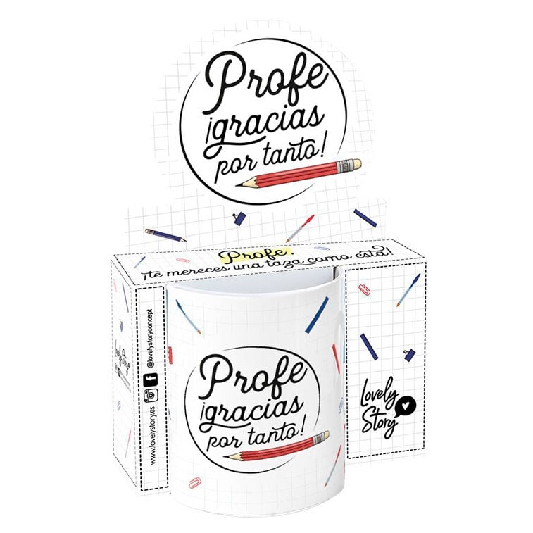 Taza - Profe Gracias Por Tanto 330ml LOVELY STORY