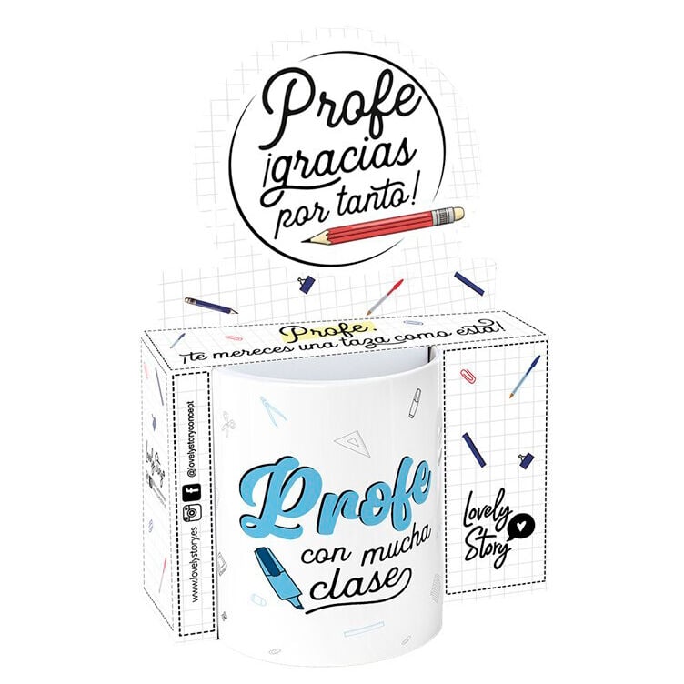 Taza - Profe Con Mucha Clase 330ml LOVELY STORY