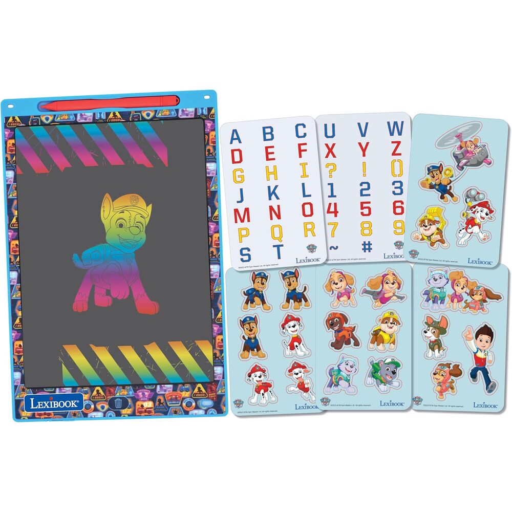 Pizarra magica educativa Patrulla Canina Paw Patrol LEXIBOOK