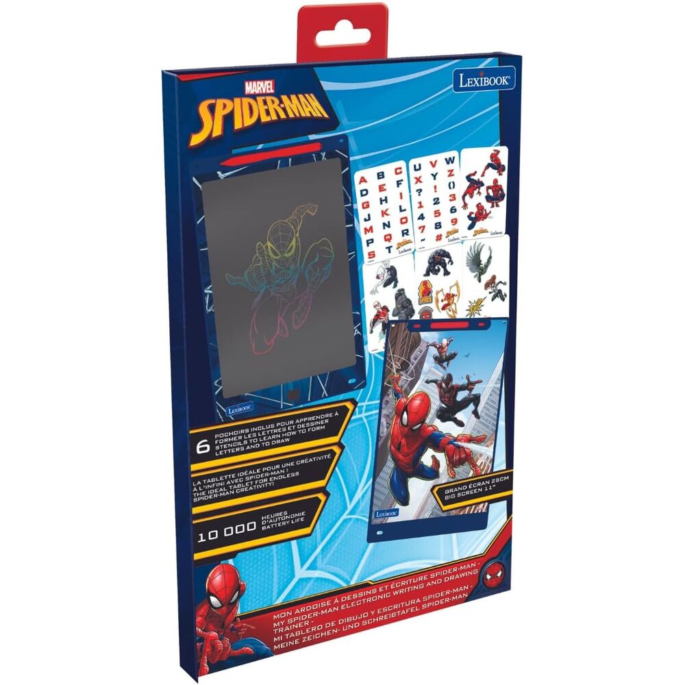 Pizarra magica educativa Spiderman Marvel LEXIBOOK