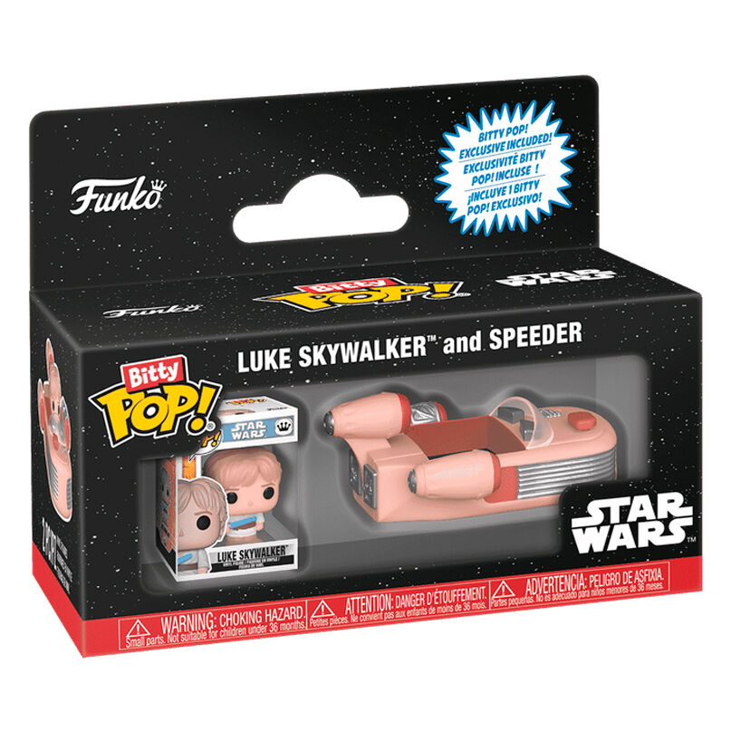 Figura Bitty Pop Ride Star Wars Luke Skywalker and Speeder FUNKO