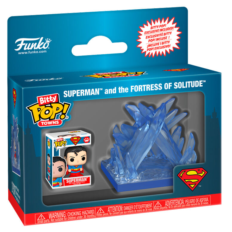 Figura Bitty POP Town DC Comics Superman Fortaleza de la Soledad FUNKO