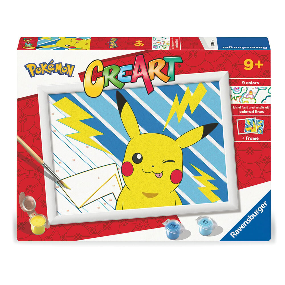 Kit de pintura CreArt Pikachu Pokemon RAVENSBURGER