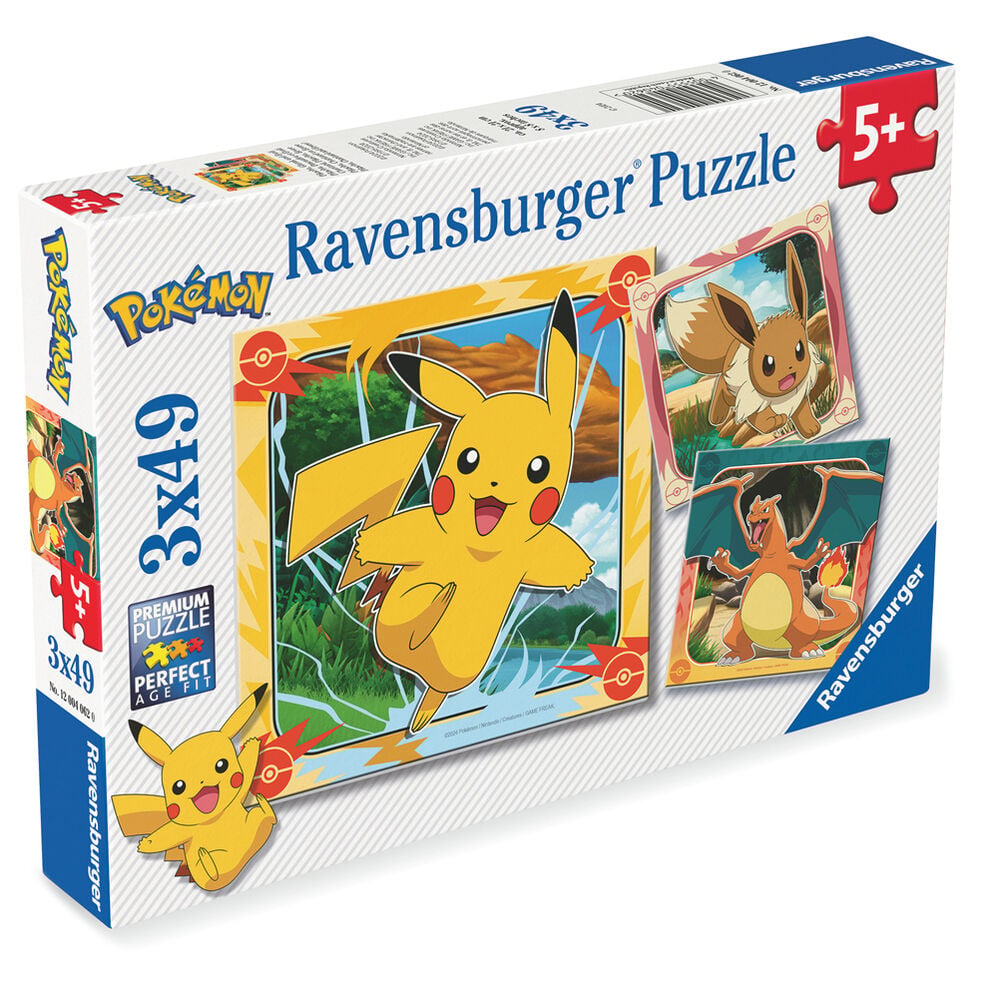 Puzzle Pokemon 3x49pzs RAVENSBURGER
