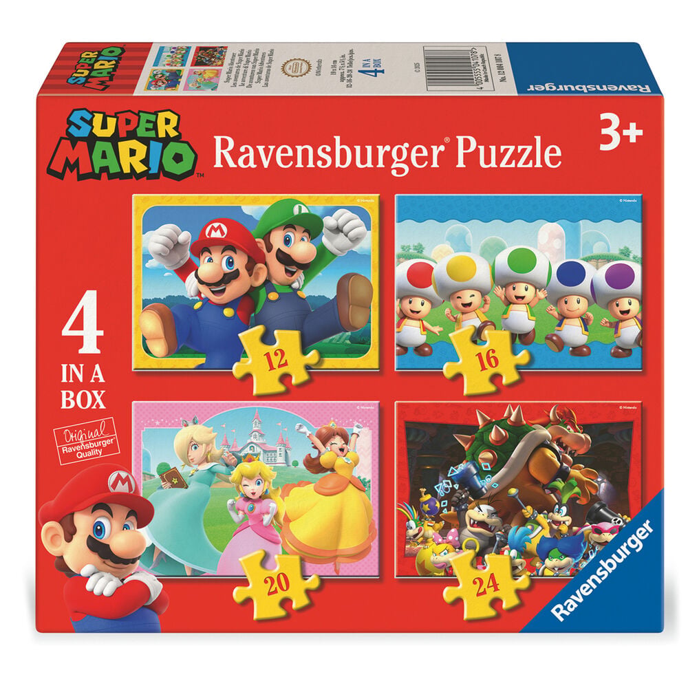 Puzzle Super Mario Bros 12-16-20-24pzs RAVENSBURGER