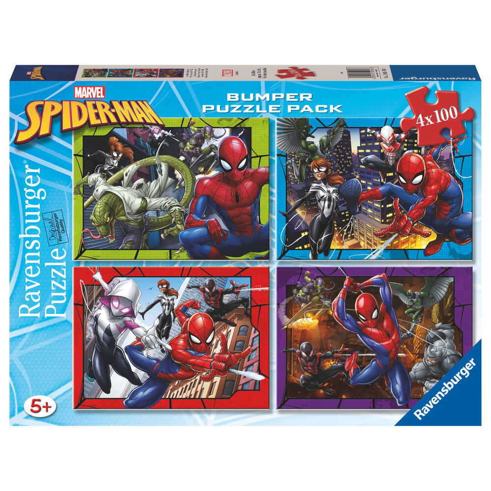 Puzzle Spiderman Marvel 4x100pzs RAVENSBURGER