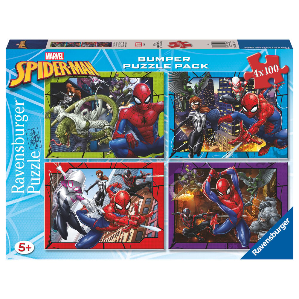 Puzzle Spiderman Marvel 4x100pzs RAVENSBURGER