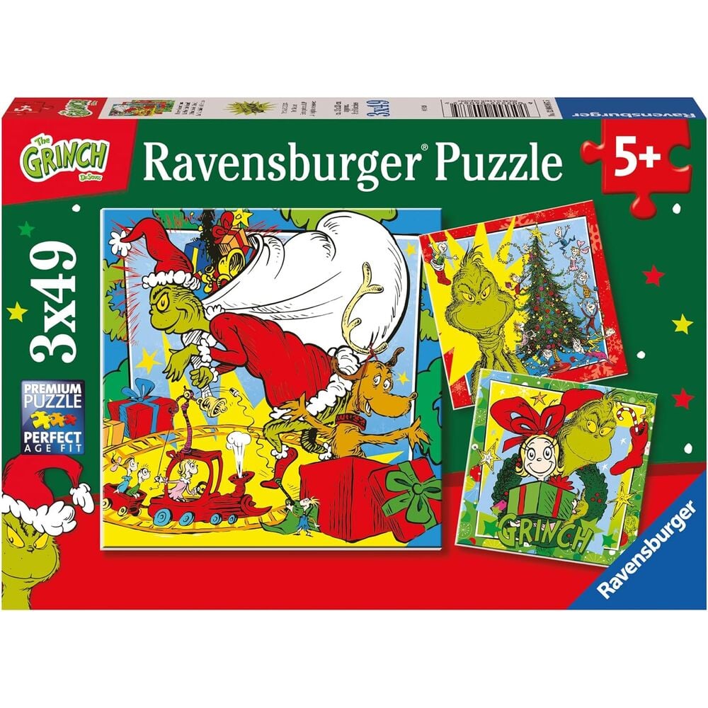 Puzzle El Grinch 3x49pzs RAVENSBURGER