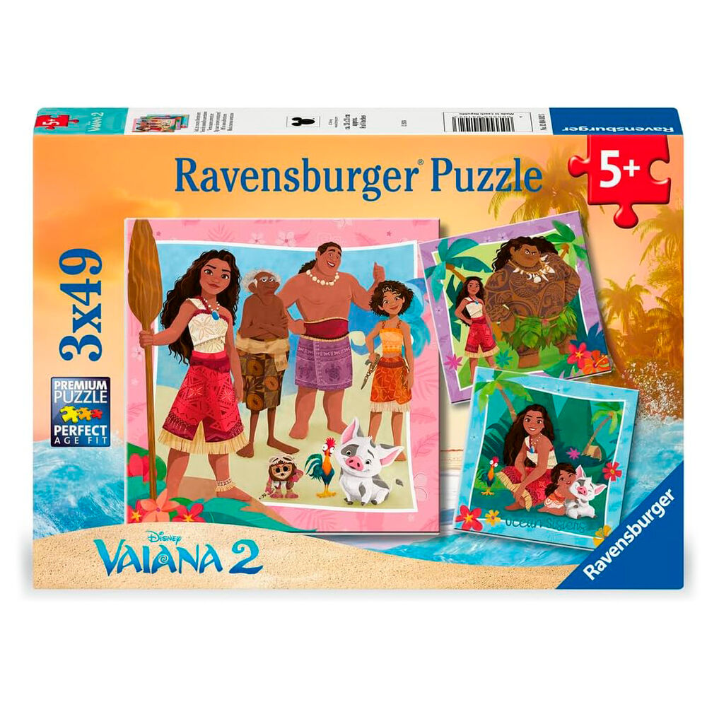 Puzzle Vaiana 2 Disney 3x49pzs RAVENSBURGER