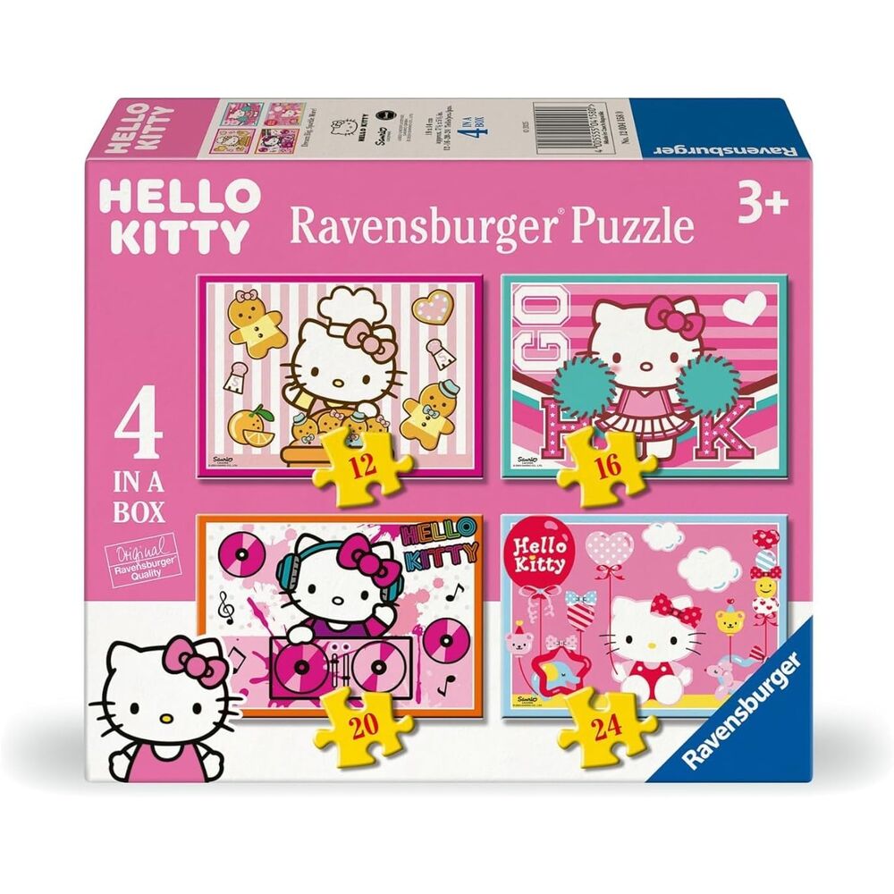 Puzzle Hello Kitty 12-16-20-24pzs RAVENSBURGER