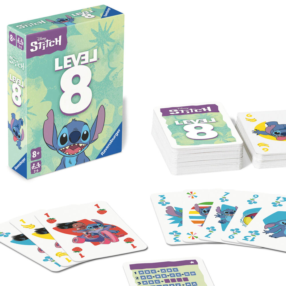 Juego de Cartas Level 8 Stitch Disney RAVENSBURGER