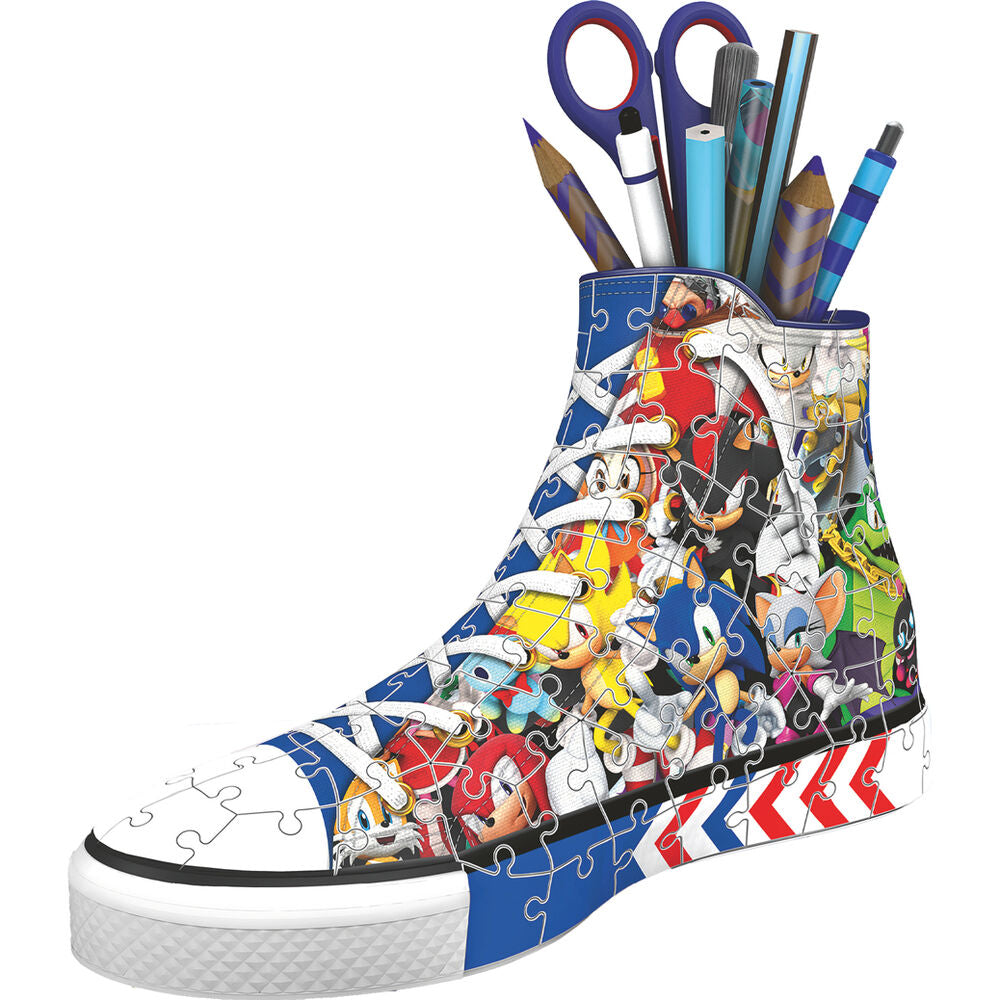 Puzzle 3D Portalapices 3D Zapatilla Sonic the Hedgehog 112pzs RAVENSBURGER