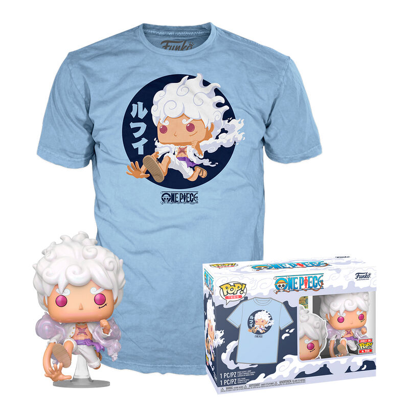 Set figura POP & Tee One Piece Luffy Fifth Gear FUNKO
