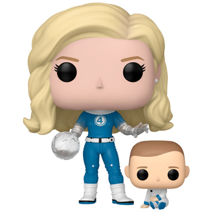 Figura POP Marvel Los 4 Fantasticos Mujer Invisible & Franklin FUNKO
