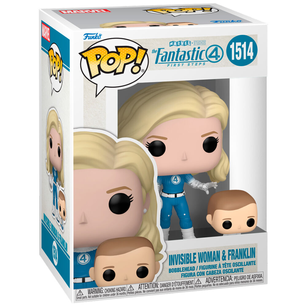 Figura POP Marvel Los 4 Fantasticos Mujer Invisible & Franklin FUNKO