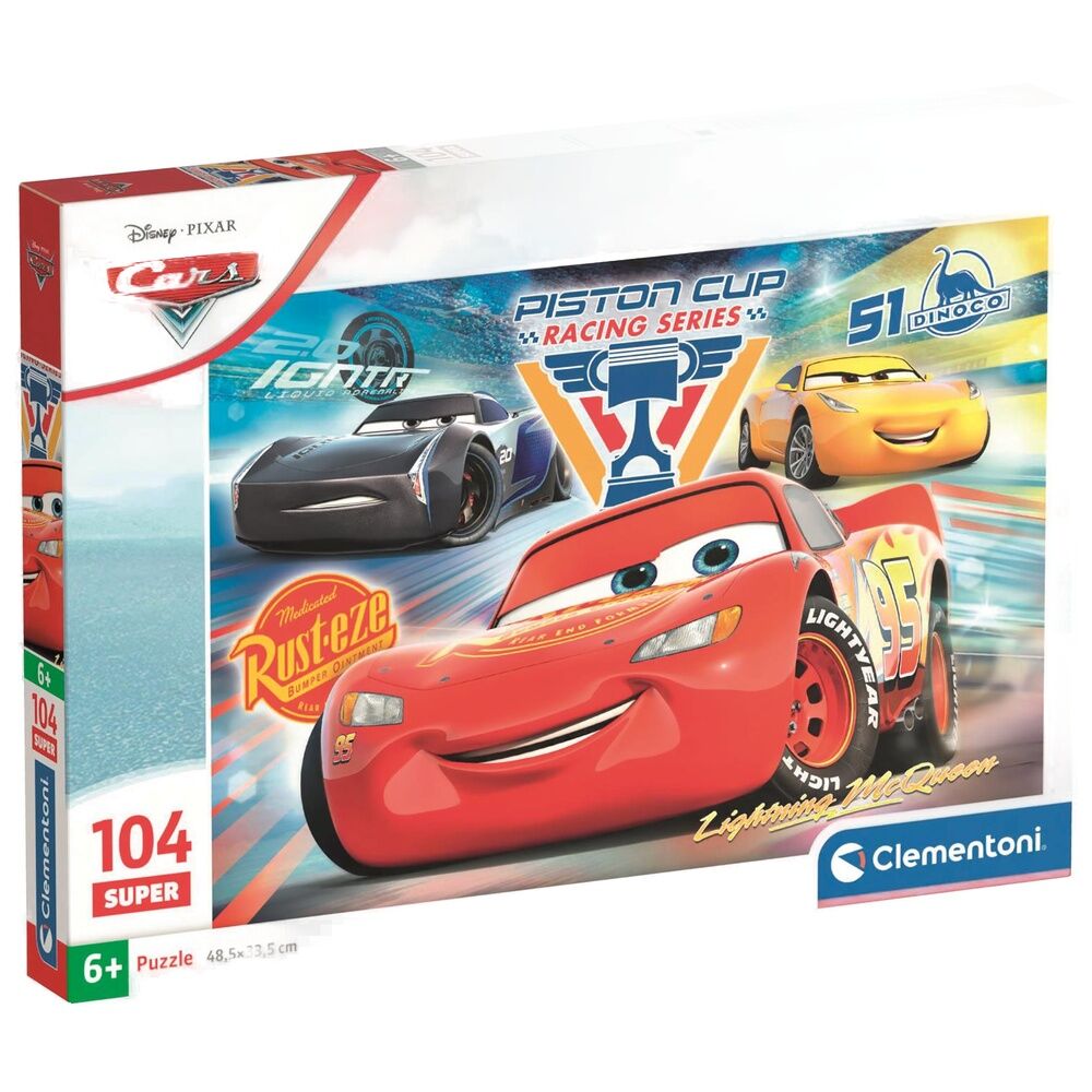 Puzzle super Cars Disney Pixar 104pzs CLEMENTONI