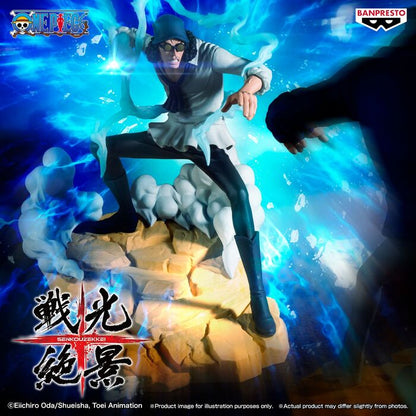 Figura Kuzan One Piece Senkozekkei 17cm BANPRESTO