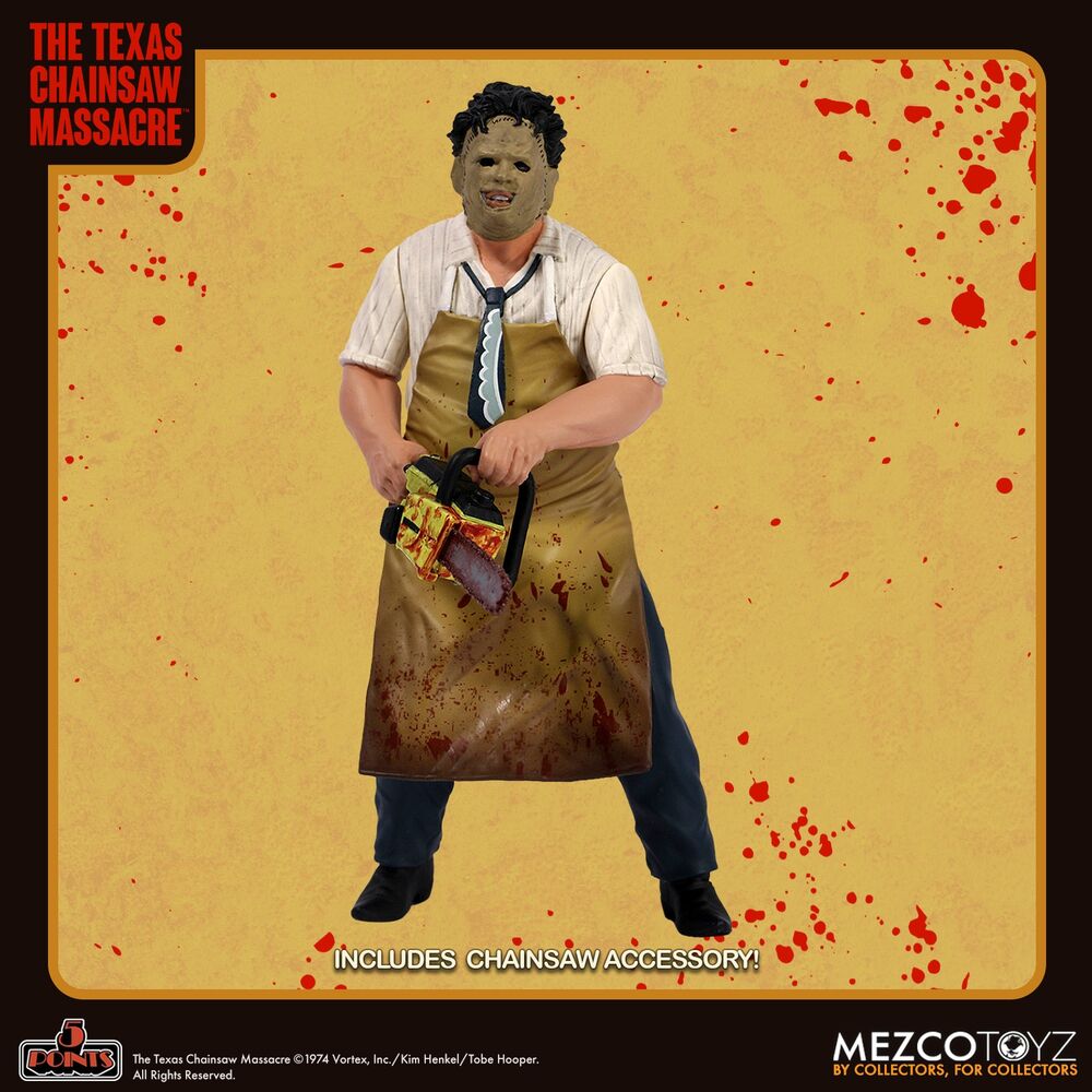 Figura Leatherface La Matanza de Texas 9,5cm MEZCO TOYZ