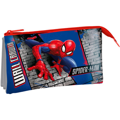 Portatodo Spiderman Marvel triple KIDS LICENSING