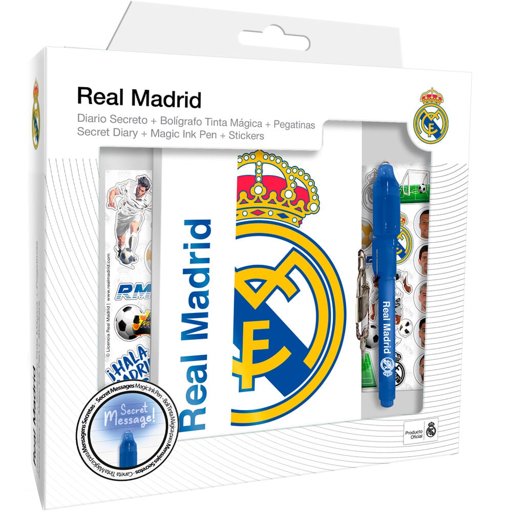 Diario + Boligrafo magico Real Madrid KIDS LICENSING
