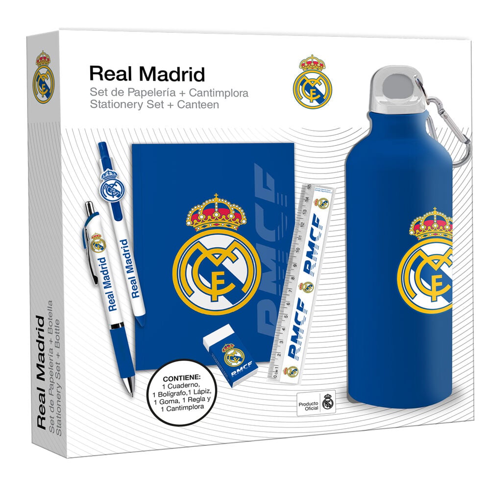 Set Papeleria + Botella Real Madrid KIDS LICENSING