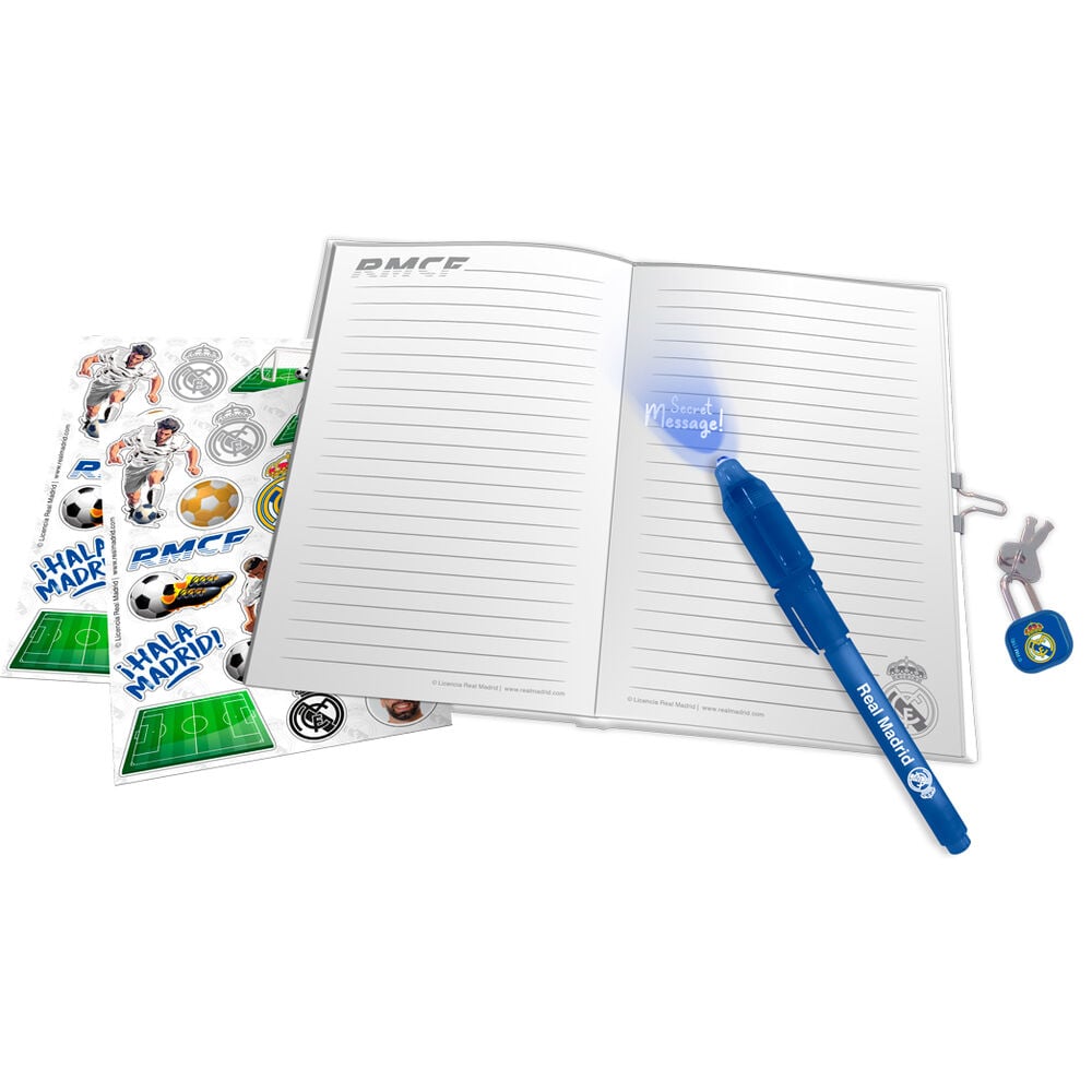 Diario + Boligrafo magico Real Madrid KIDS LICENSING