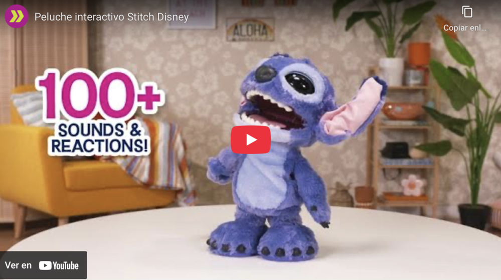 Peluche interactivo Ultimate Stitch Disney JUST PLAY