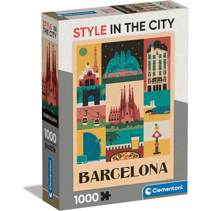 Puzzle Barcelona Style in the City 1000pzs CLEMENTONI