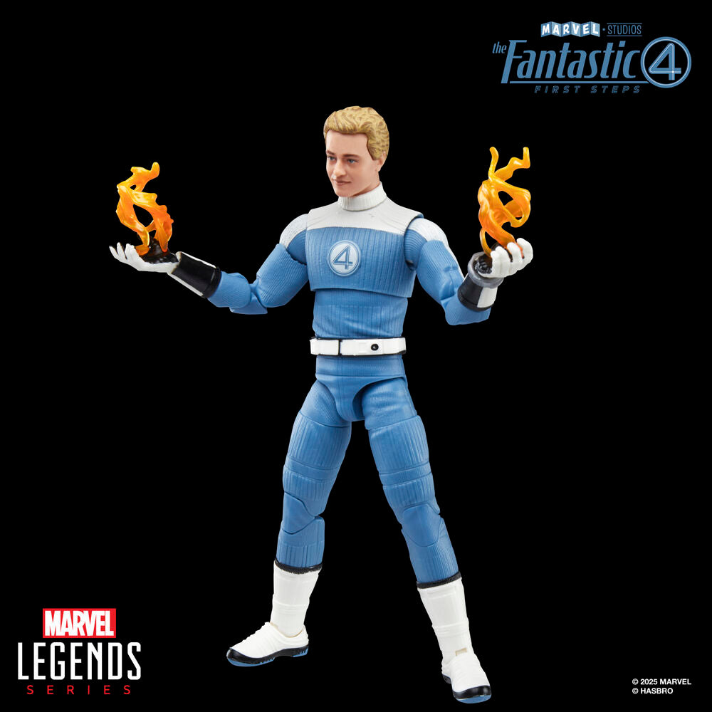 Figura Johnny Storm Los 4 Fantasticos Marvel 15cm HASBRO