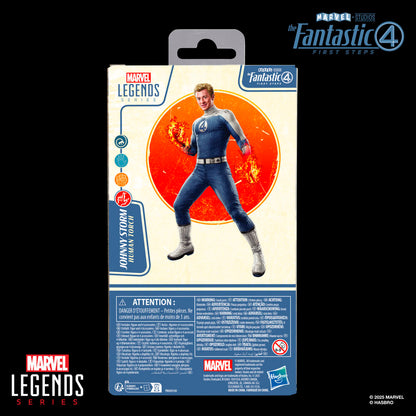 Figura Johnny Storm Los 4 Fantasticos Marvel 15cm HASBRO