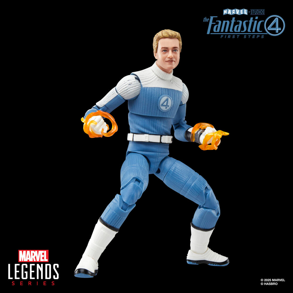 Figura Johnny Storm Los 4 Fantasticos Marvel 15cm HASBRO