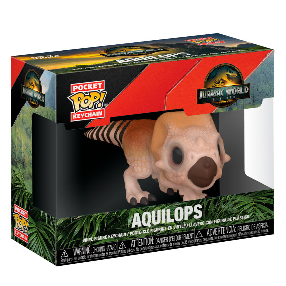 Llavero Pocket POP Jurassic World El Renacer Aquilops FUNKO