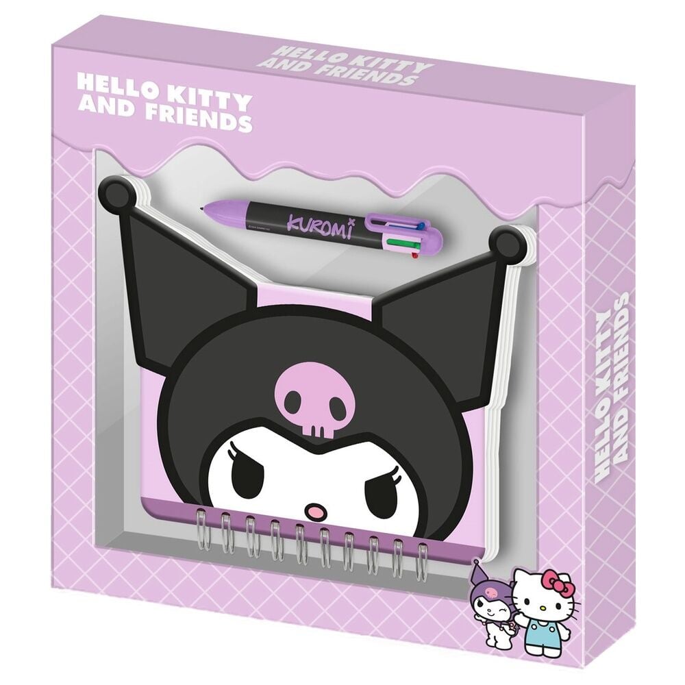 Diario + Boligrafo Kuromi Hello Kitty and Friends KARACTERMANIA