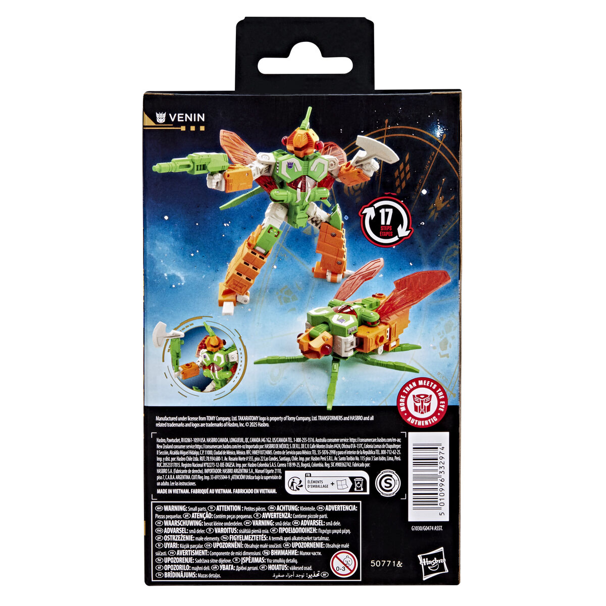 Figura Venim La Era de los Primes Transformers 14cm HASBRO