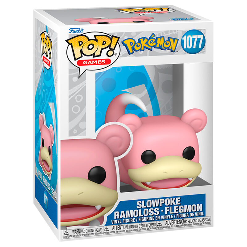 Figura POP Pokemon Slowpoke - Ramoloss - Flegmon FUNKO