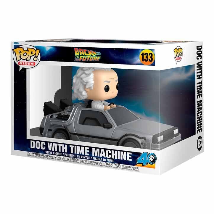 Figura POP Rides Deluxe Regreso al Futuro Doc With Time Machine FUNKO