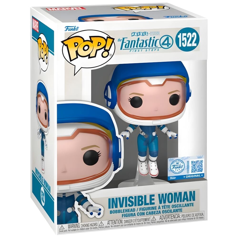 Figura POP Marvel Los 4 Fantasticos Mujer invisible FUNKO