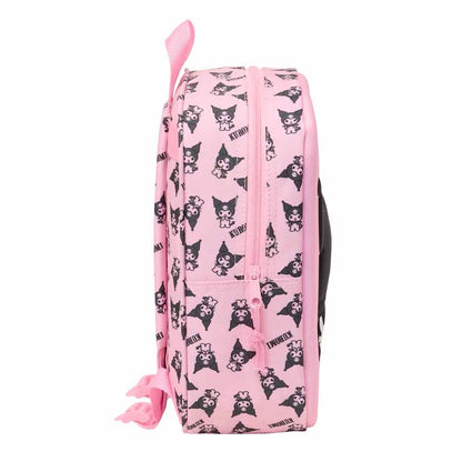 Mochila 3D Kuromi Hello Kitty 27cm SAFTA