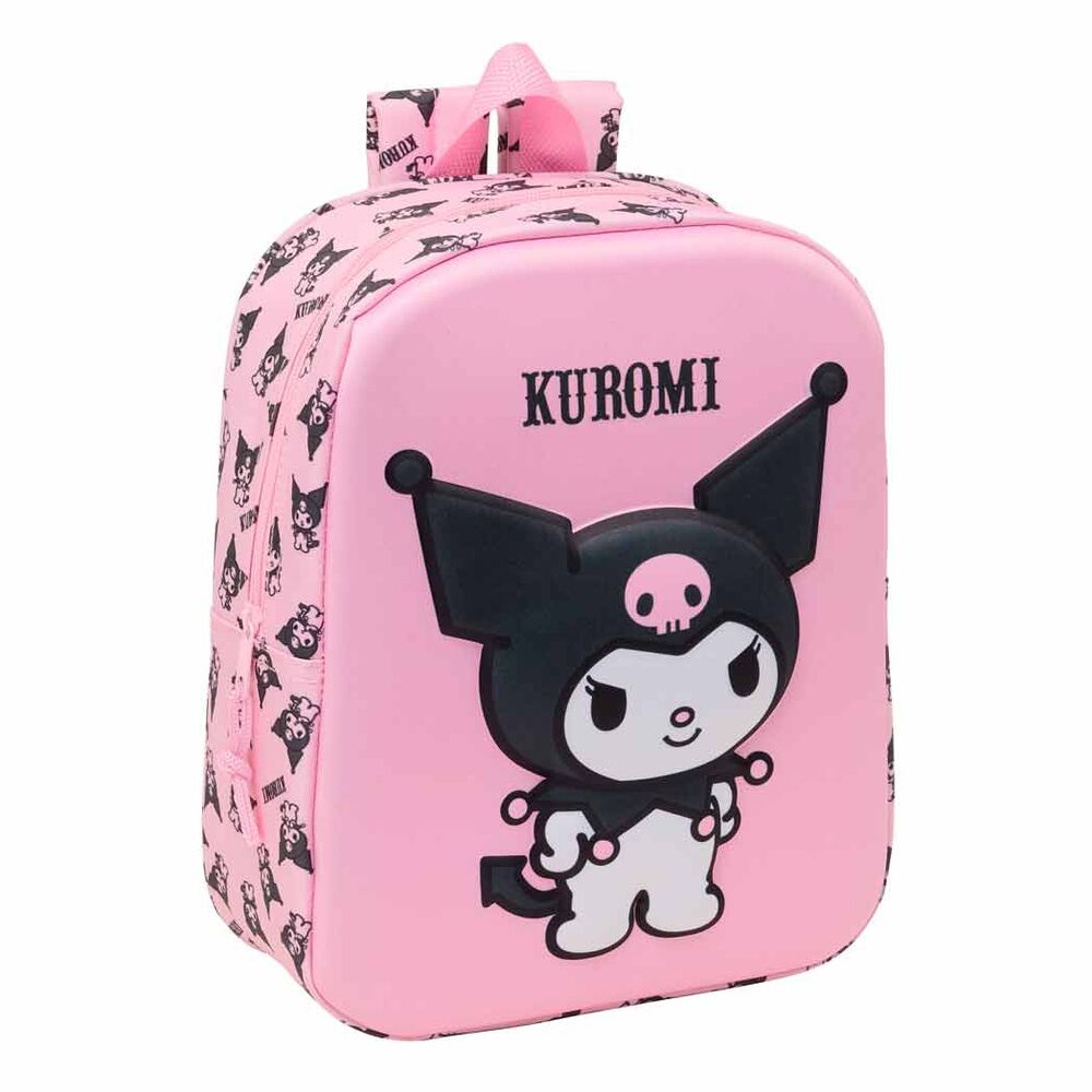 Mochila 3D Kuromi Hello Kitty 27cm SAFTA