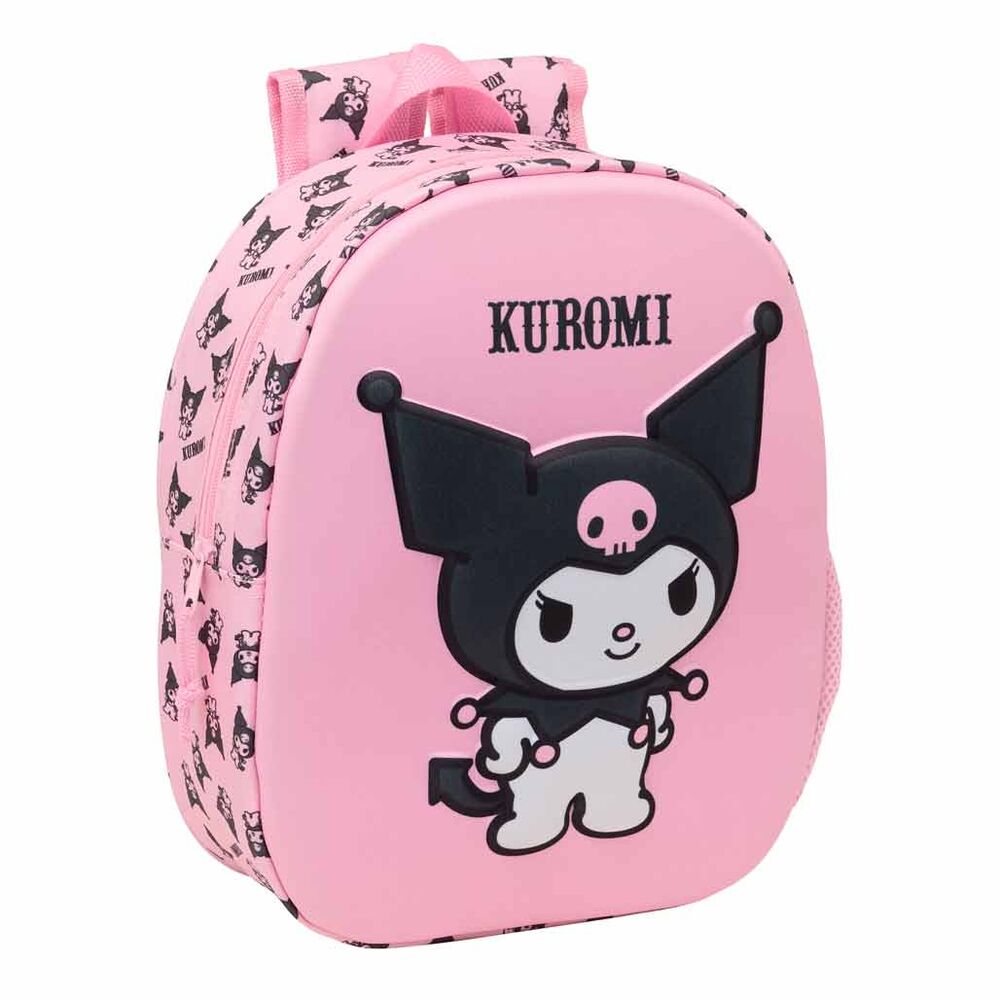 Mochila 3D Kuromi Hello Kitty 33cm SAFTA