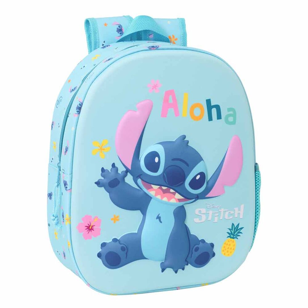 Mochila 3D Stitch Disney 33cm SAFTA