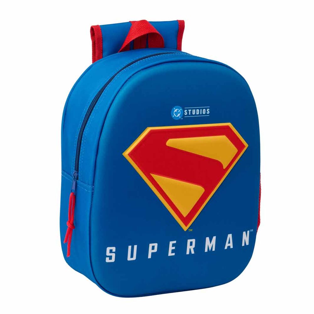 Mochila 3D Superman DC Comics 33cm SAFTA