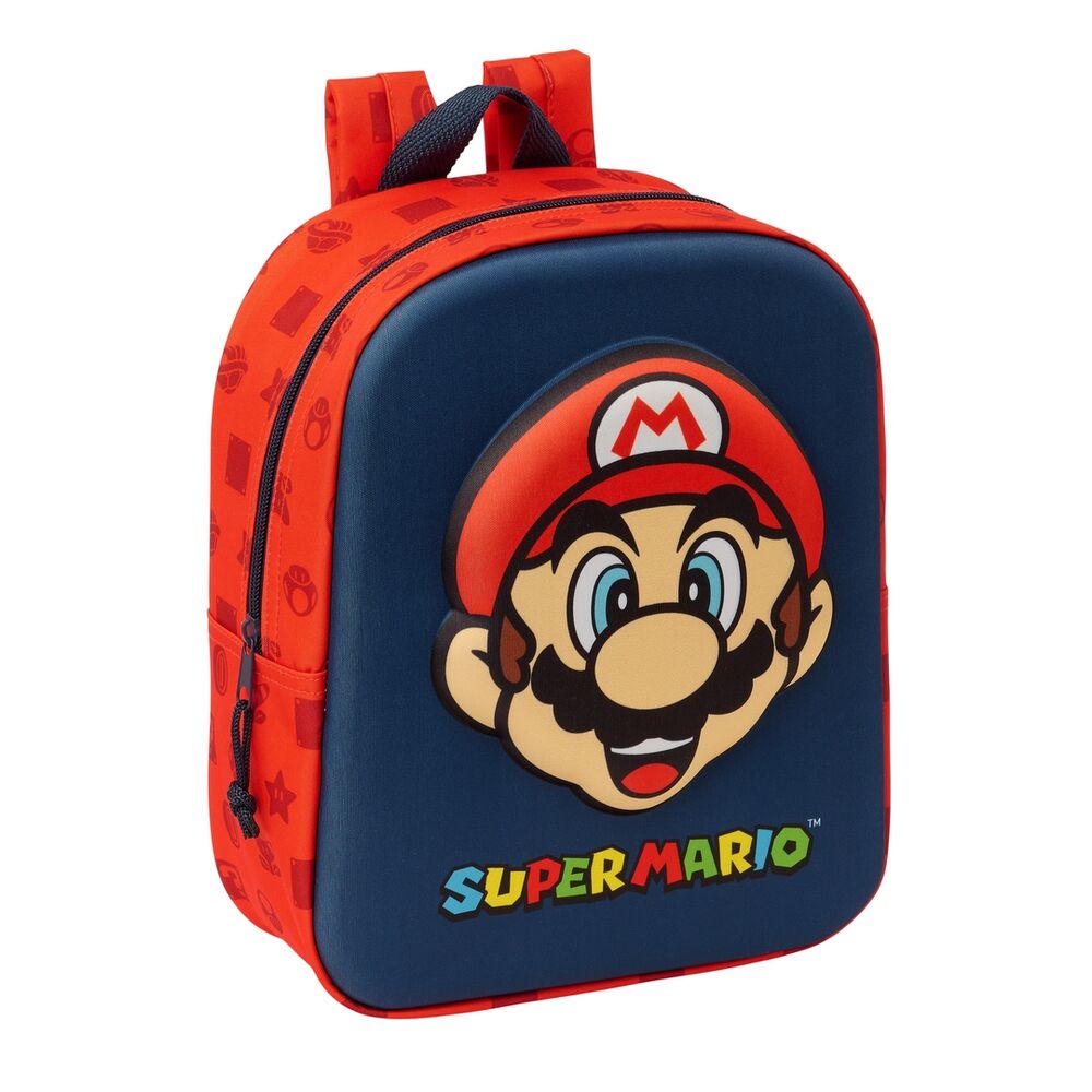 Mochila 3D Super Mario Bros 27cm SAFTA