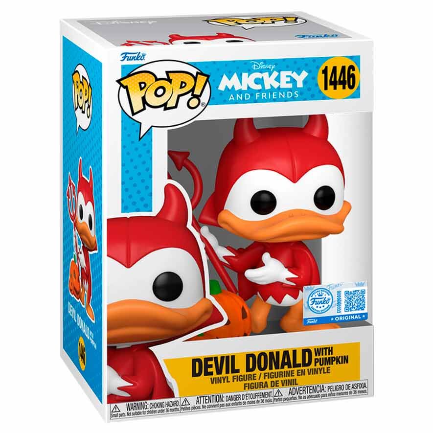 Figura POP Disney Mickey and Friends Devil Donald with Pumpkin Exclusive FUNKO