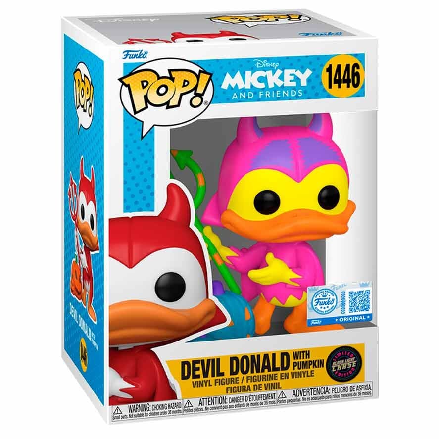 Figura POP Disney Mickey and Friends Devil Donald with Pumpkin Chase Exclusive FUNKO