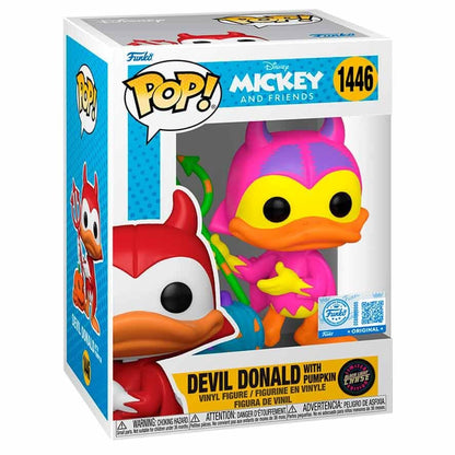 Figura POP Disney Mickey and Friends Devil Donald with Pumpkin Chase Exclusive FUNKO