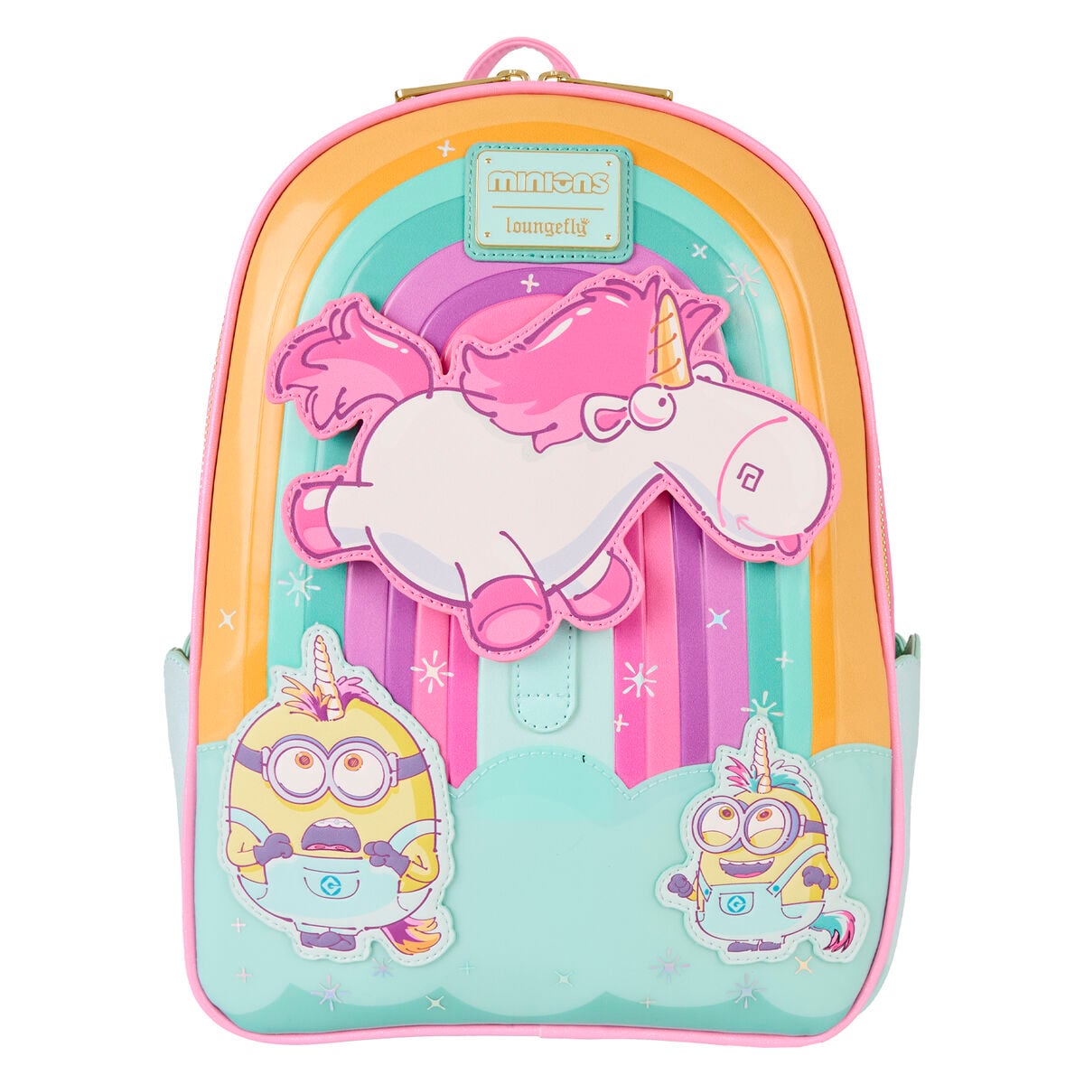 Mochila Fluffy Unicorn Minions Loungefly 30cm LOUNGEFLY