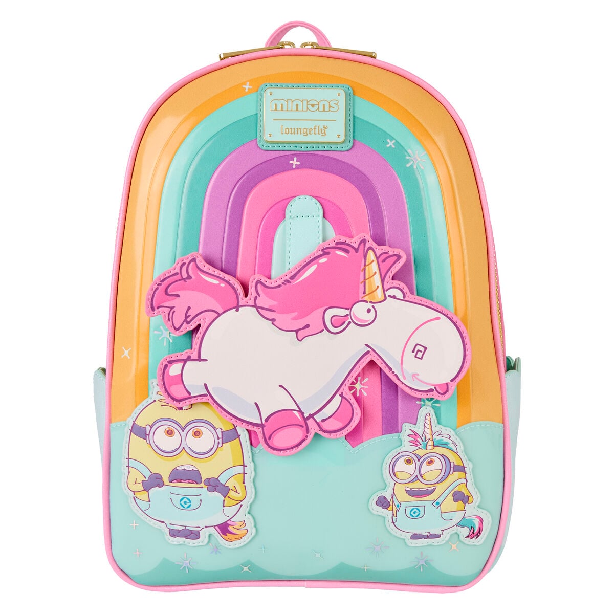 Mochila Fluffy Unicorn Minions Loungefly 30cm LOUNGEFLY